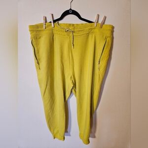 Old Navy Active Fleece Yellow Jogger Pants